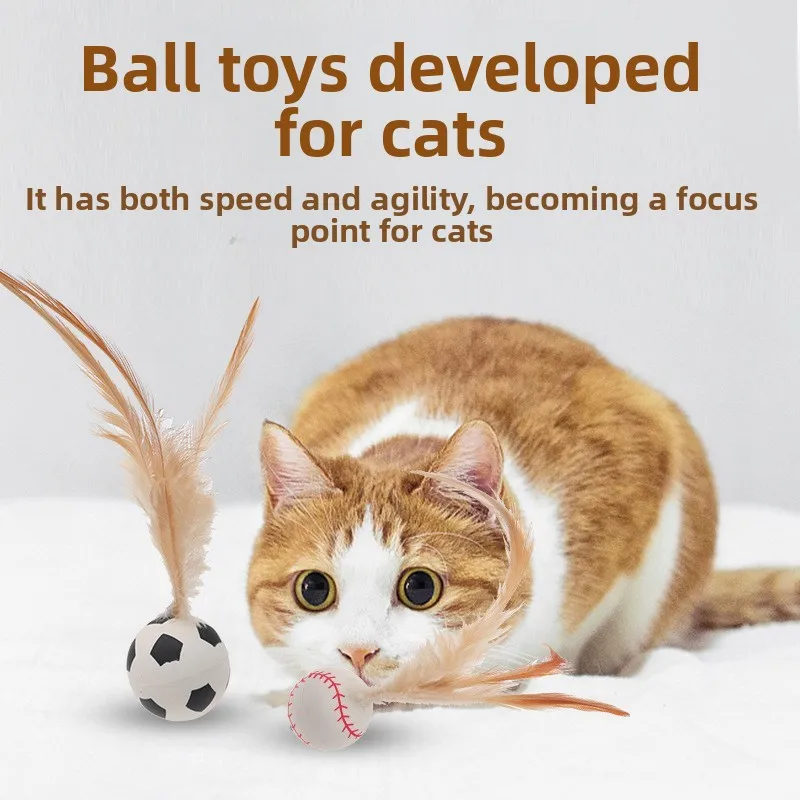 

Elastic Sports Ball Cat Toy Ball Pet Ball Shaped Throwing Interactive Ball