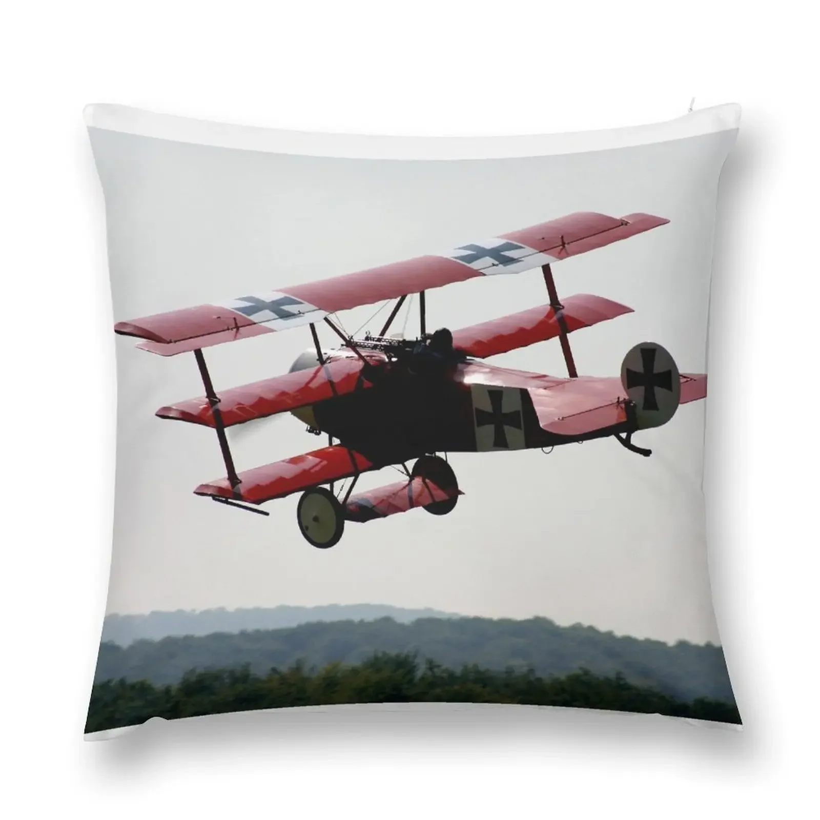 

Fokker Dr1 Triplane The Red Baron Throw Pillow Decorative Cushions Sofas Covers pillow