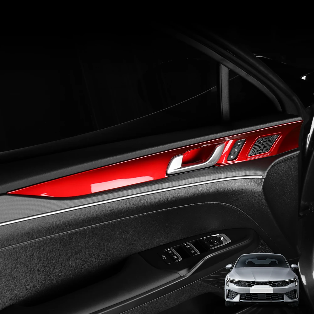

For KIA K5 2021-2026 Car Tuning Inner Door Handle Cover Trim Interior Accessories LHD