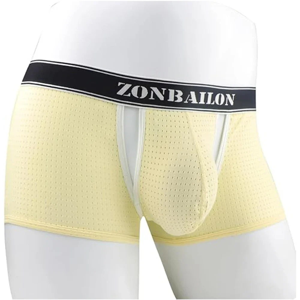 Jinshi Mens Bulge Enhancing Boxer Tagless Smooth Trunks Underpant Sexy Comfort Fit Underwear For Men