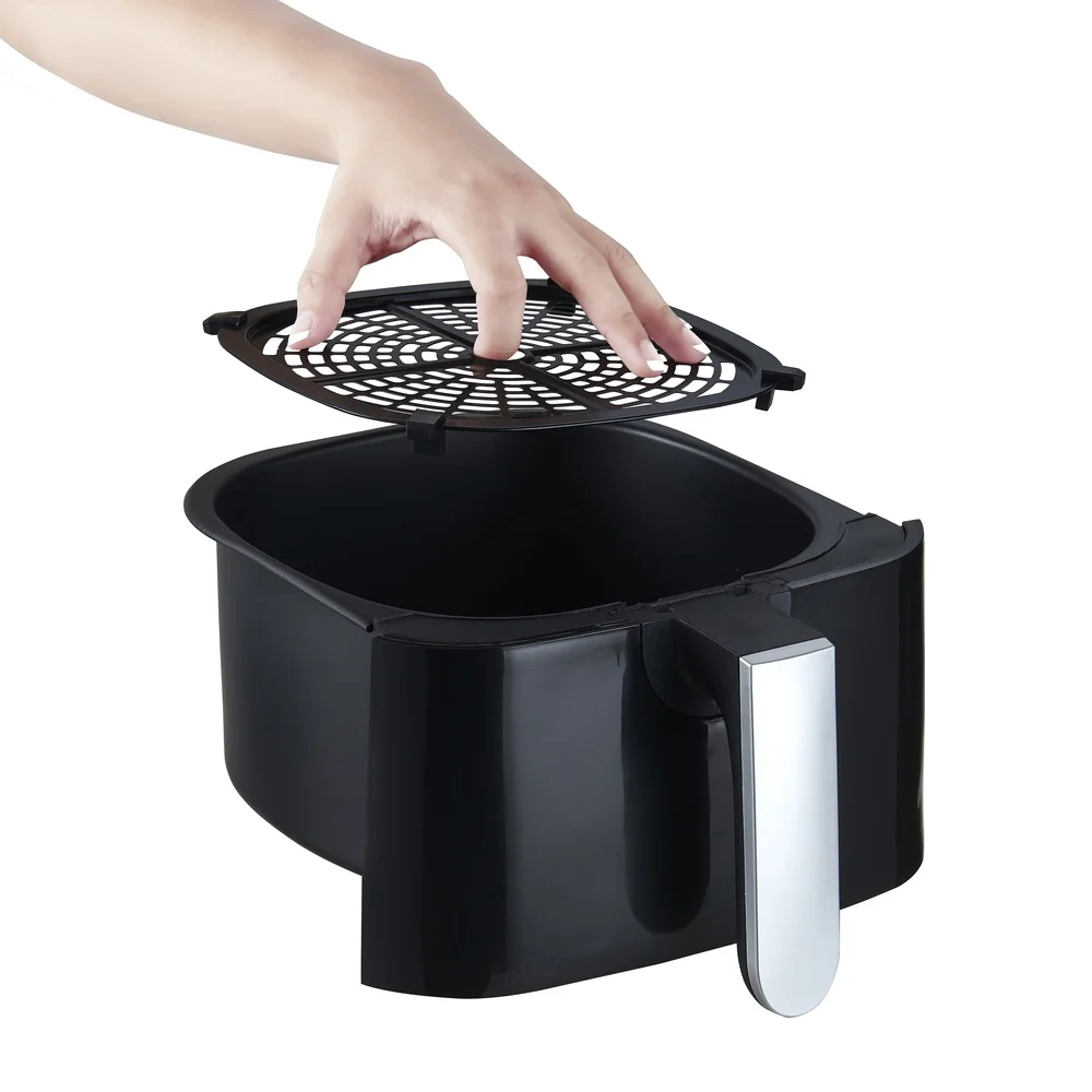 Цифровая фритюрница XL 5 л без масла для приготовления пищи 1400 Вт 8 предупрограммированных функций с антипригарным ящиком, легко очищаемая кухонная техника