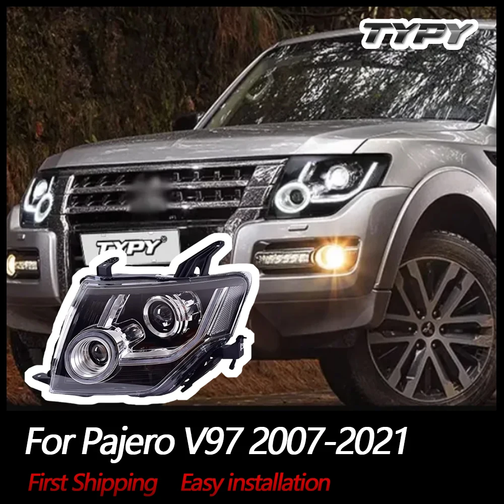 

Автомобильные фары TYPY для Pajero V97 2007-2021, светодиодные фары для проектора, дневные ходовые огни, автомобильные аксессуары