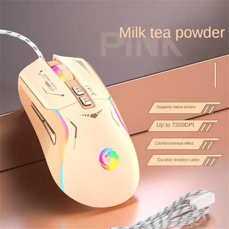 

Mouse Ergonomics Built-in Driver Glare Mouse Comfortable Feel 6 (key) Gaming Mouse Wired Mouse Computer Mouse Usb