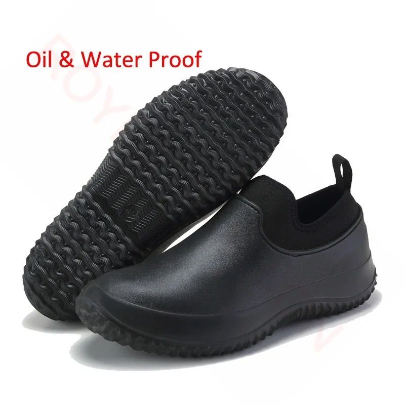 

Comfortable non slip Kitchen Shoes Mens Rain Boots Waterproof Shoes Clogs Garden Shoes Kitchen Shoes Chef Shoes