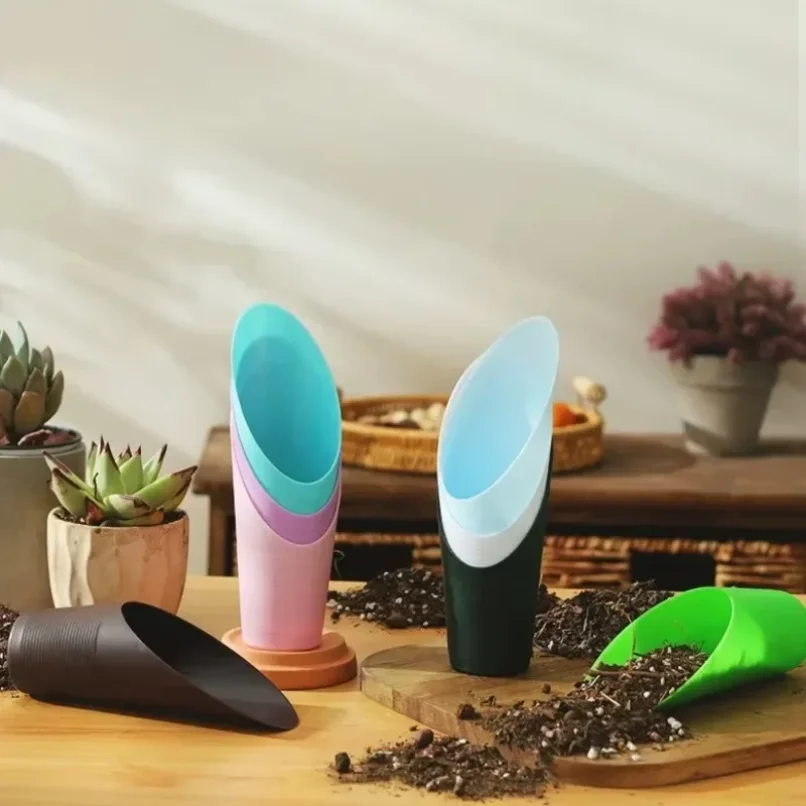 

Succulent Plastic Shovel Bucket Colorful Micro Landscape Green Plant Pot Potted Plant Garden Tool Soil Shovel Potted Plants Tank