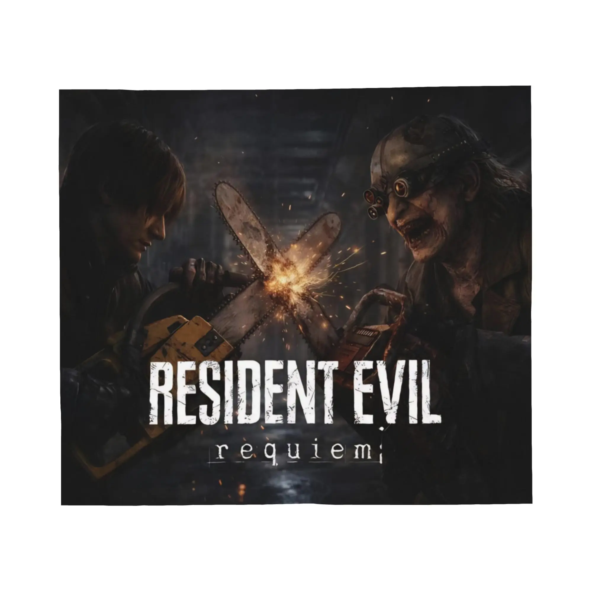 Super Soft Residents Evils 9 Requiem Throw Blanket Premium Flannel Fleece Kennedy Blanket Warm Plush Blankets All Season Use