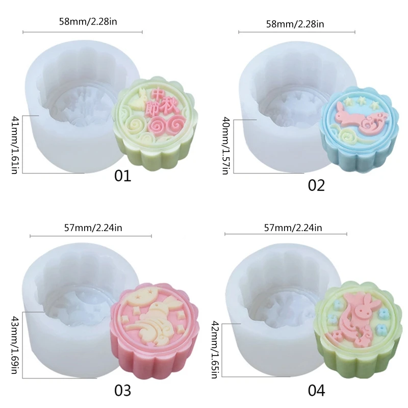 Siliconen Zeep Mallen Gebak Muffin Mooncake Mallen Pannen Voor Het Maken Jelly Koekjes Chocolade Diy Handgemaakte