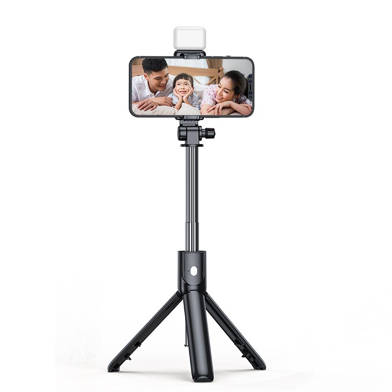 Bluetooth Selfie Stick Retractable Multifunctional Phone Holder Tripod With Selfie Light Wireless Remote Shutter for Iphone