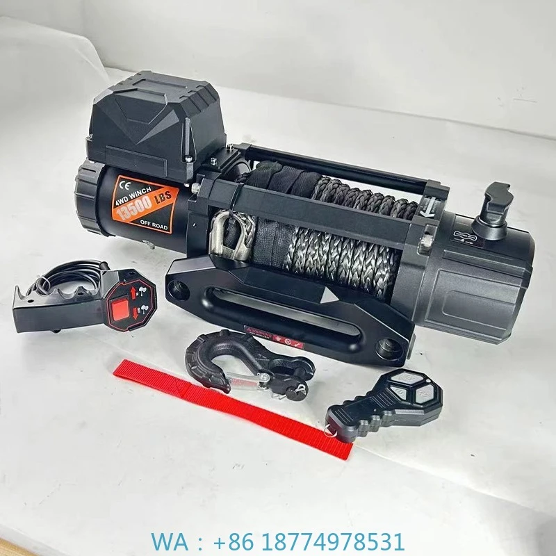 h Polyester Strap Cargo Lash OFFROAD Winch Electric Whinch 12000lbs 12 Volts Off Road Heavy Duty 4 Inc