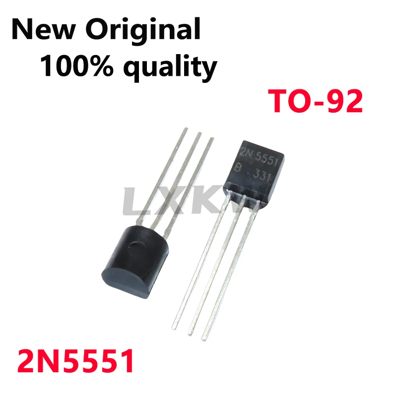 50-100/PCS New Original 2N5551 TO-92 NPN transistor 0.6A/160V In Stock Fast Shipping