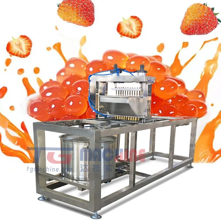 Real and Full Stainless Steel Popping Boba Popping Pearls Forming Machine with Recipe