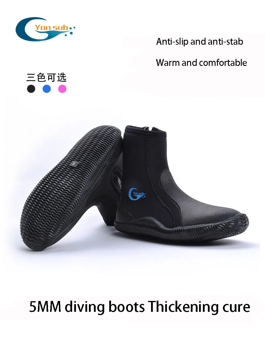 Outdoor Rock Fishing Shoes 5mm Neoprenowe profesjonalne buty do łowiectwa podwodnego Antypoślizgowe buty plażowe do brodzenia z gwoździem