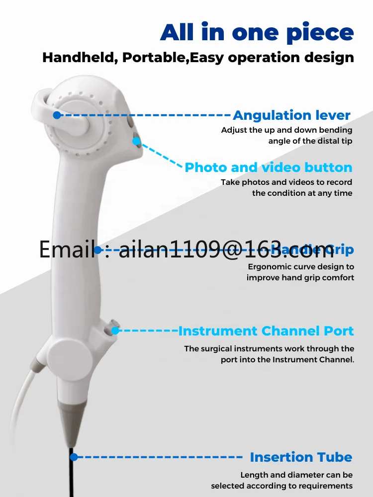 2023 New Disposable Flexible Ureteroscope Portable HD Endoscope Image Processor