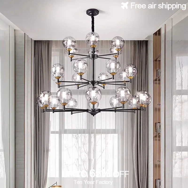 

Contemporary Nordic Glass Globe LED Pendant Light and Chandelier for Living Room Bedroom Dining Room Ceiling Decorative Lighting