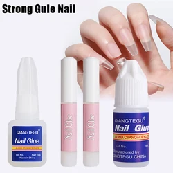 Nailpop 3S Fast Drying Nail Glue for Nail Tips Super Strong Nail Art Accesories Manicure Tool Rhinestone Gel Glue Withs Brush