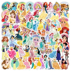 10/30/50/100PCS Mix Disney Princess Аниме Граффити Наклейки Белоснежка Замороженные Мультяшные Наклейки Ноутбук Гитара Телефон Детская Наклейка Игрушка