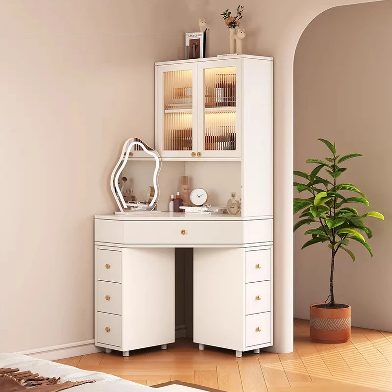 

Beauty Cosmetics Dressing Table Shelf Girl Jewelry Modern Dressing Table Tool Chest Cabinet Mesa De Maquillaje Home Furniture