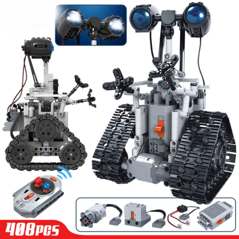 

DIY Block robot Creative Remote Control Electric Intelligent Robot Building Blocks MOC RC Robot Bricks Toys For Children XMAS