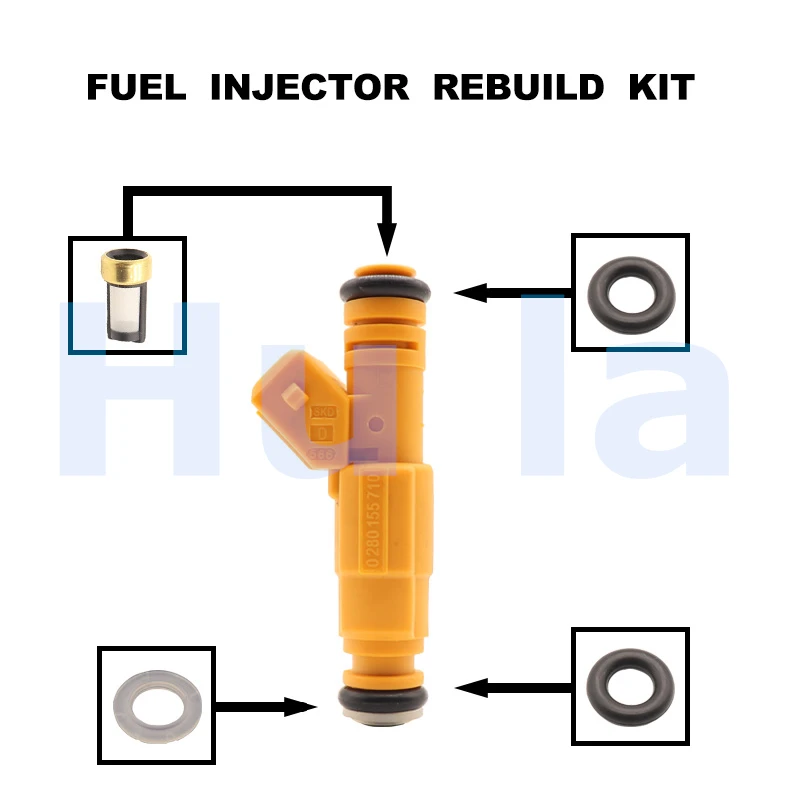 

Fuel Injector Service Repair Kit Filters Orings Seals Grommets for 1999-2000 Ford CrownVictoria 4.6L V8 0280155857