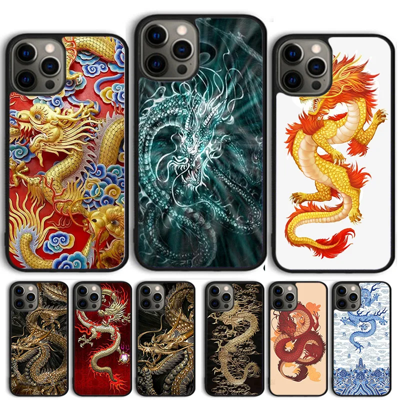 The Chinese Zodiac dragon Phone Case Cover For iPhone 15 16 14 13 12 Pro Max mini 11 Pro Max XS XR Plus Coque Shell