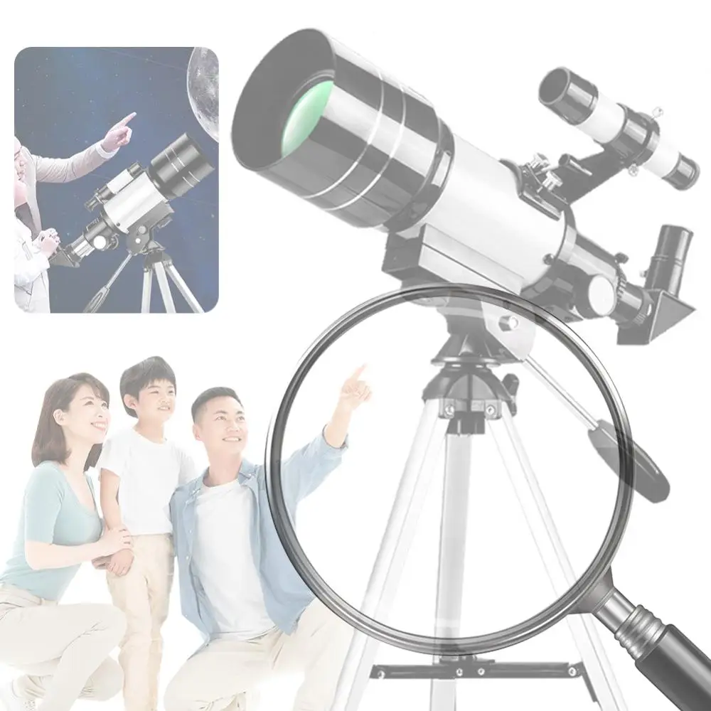 

Travel Telescope 300mm Portable Telescope 70mm Aperture Refractor Astronomical Refractor Telescopes Astronomy Beginners Gifts