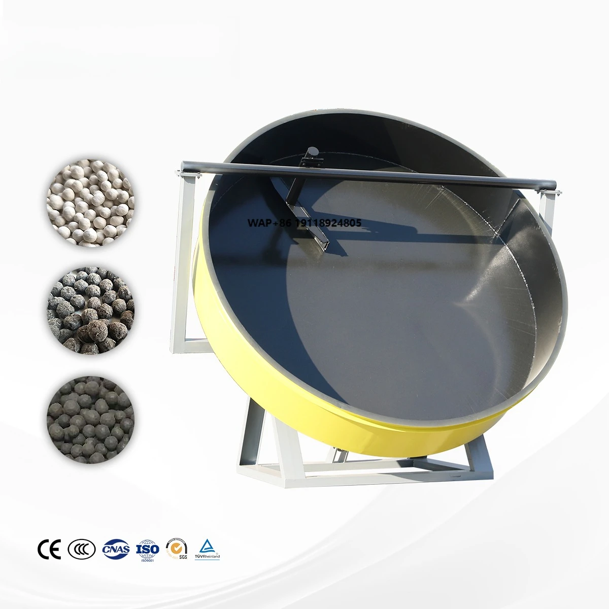 Organic Seaweed Fertilizer Granules Motor-Led Granulated Fertilizer Mixer and Compound Granulator