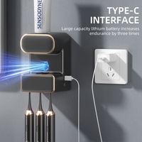 STLF New Custom Logo Wall Mounted Automatic UV Sanitizer Toothbrush Holder with Toothpaste Dispenser Squeezer Kit