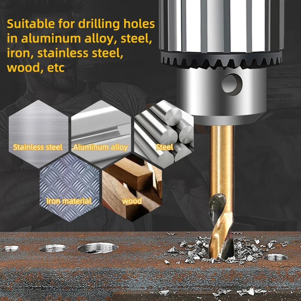 1 pz HSS punta a coclea a doppia testa 3/3.2/3.5/4/4.2/4.5/5/5.2/6mm per trapano da banco in acciaio inox ferro lega di alluminio