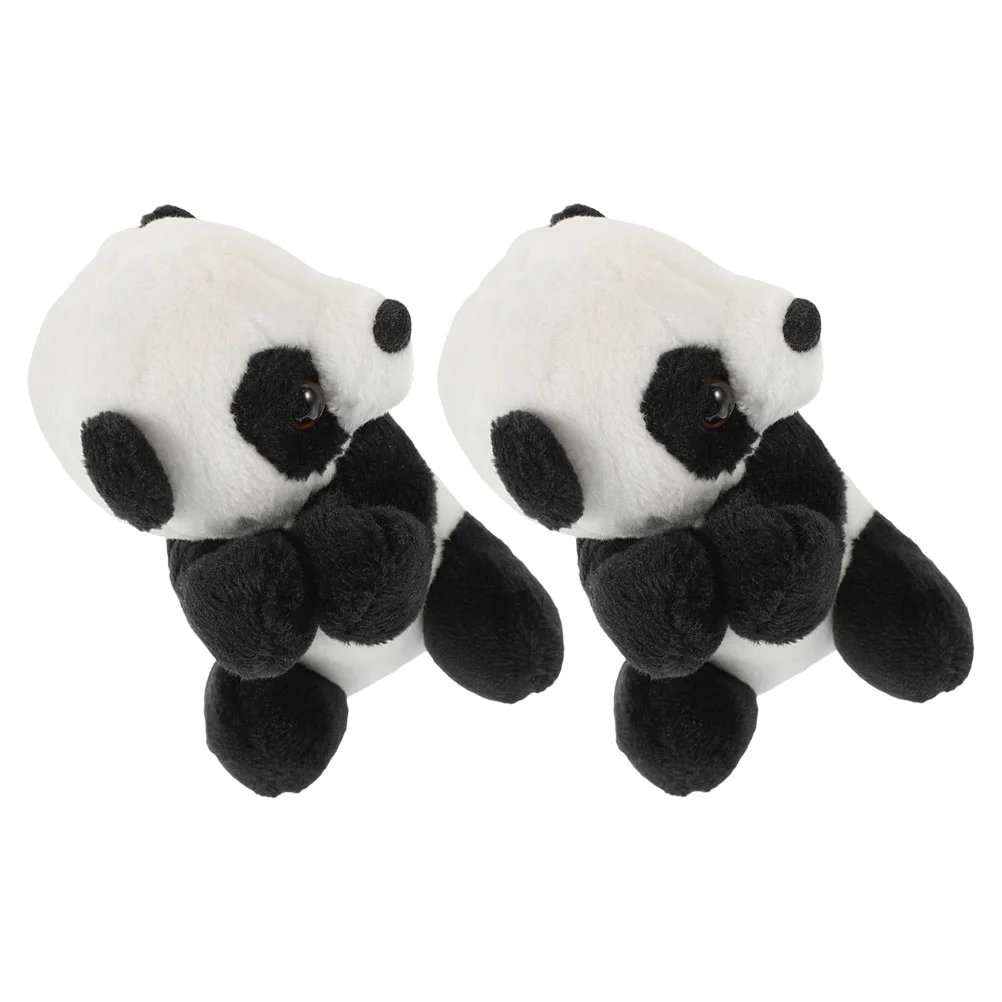 

2 Pcs Sticky Notes Toy Panda Clip Plush Animal for Photo Hug Memo Office Child