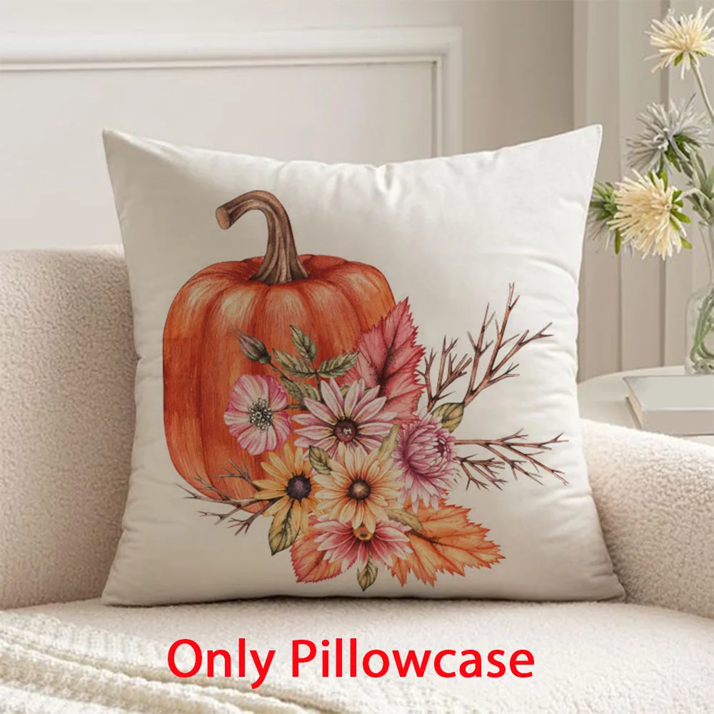 

flower pattern Pillow cover decorative 45x45 cushions cover for Autumn pillow case Harvest Festival Thanksgiving Day decor