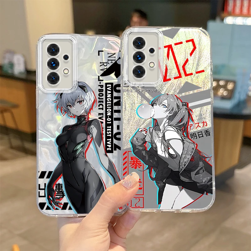 A-Ayanami Rei  Anime Phone Case for Samsung Galaxy S24 S23 S22 S21 Plus Ultra A73 A72 A71 A55 A54 A53 Hard Non-Slip Matte Cover