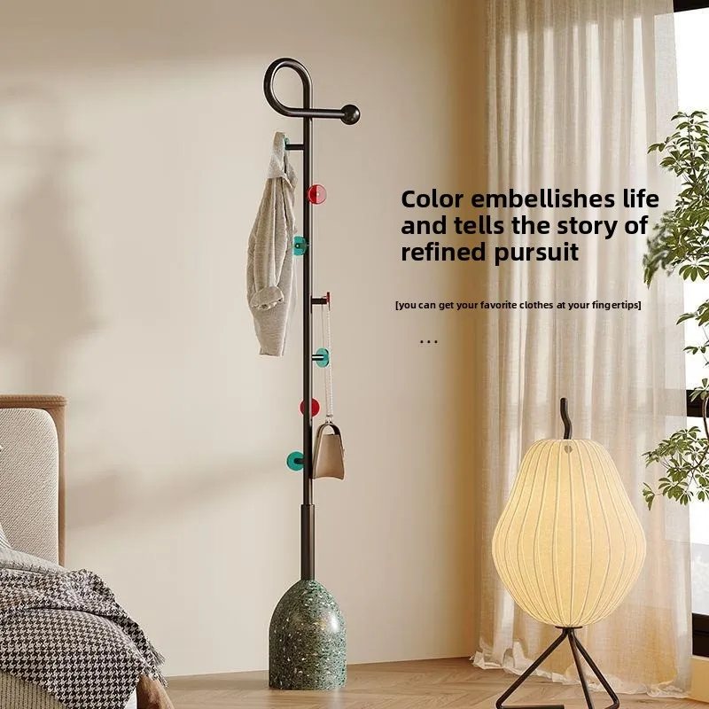 Music note floor hanger, home bedroom light luxury coat rack, living room entrance clothes rack
