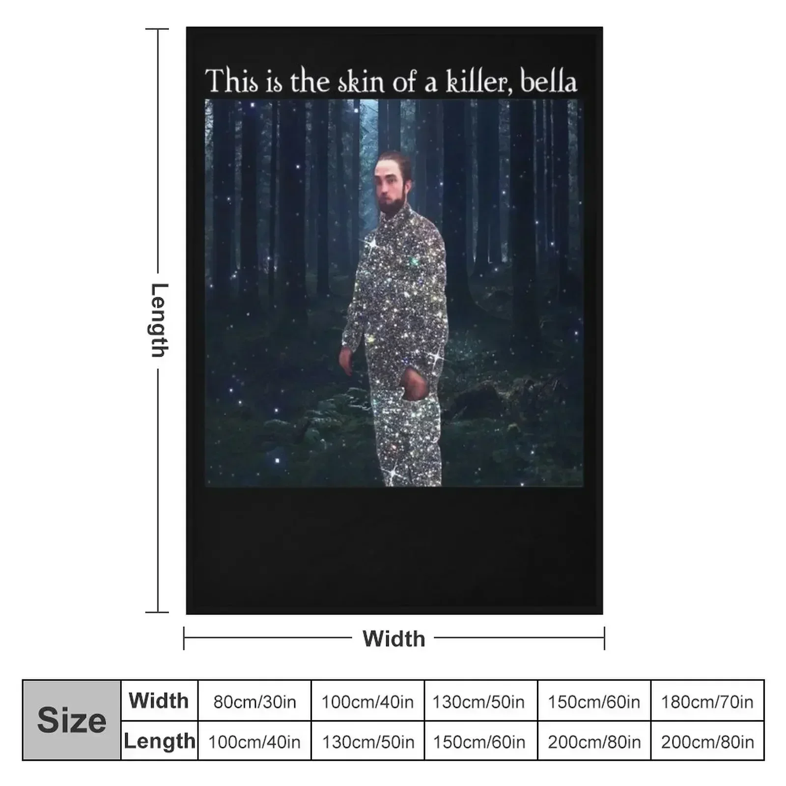 This Is The Skin Of A Killer Bella Meme Throw Blanket Large Blankets For Sofas funny gift Sofa Quilt Travel Blankets
