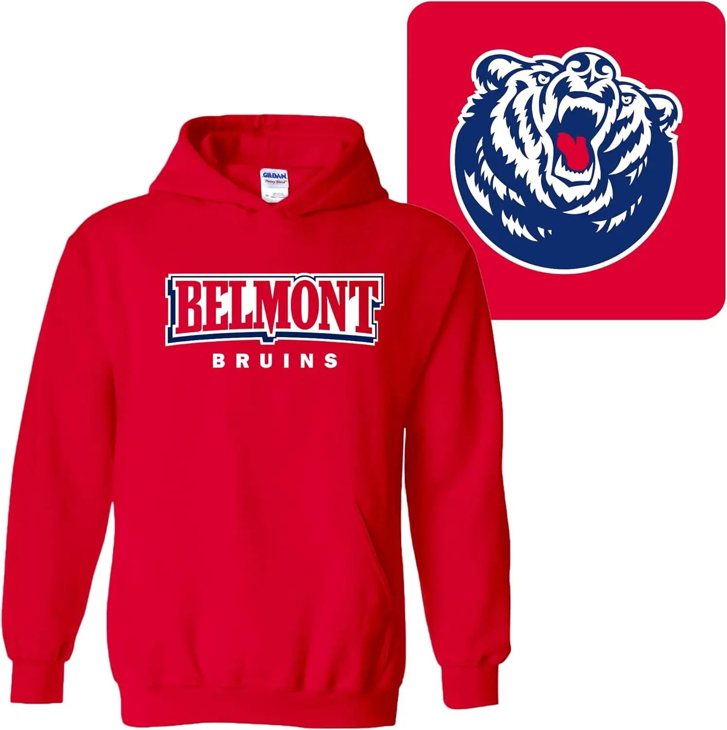 Campus Clothing NCAA Front and Back Printed Team Colors Hoodies College Sports Outdoor Casual Men's and Women's Team Hoodies