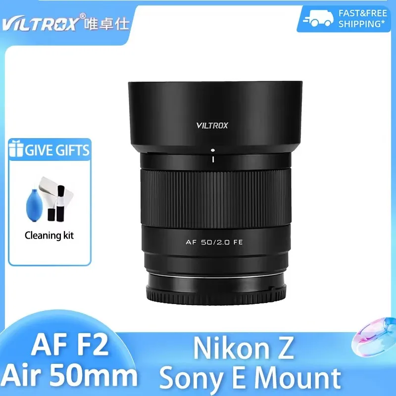 

VILTROX 50mm F2 Air Auto Focus Prime Full Frame Large Aperture Lens for Sony E FE Nikon Z Z8 Z9 Z6II A7R4 A7R5 A7MIV A7CII A6600