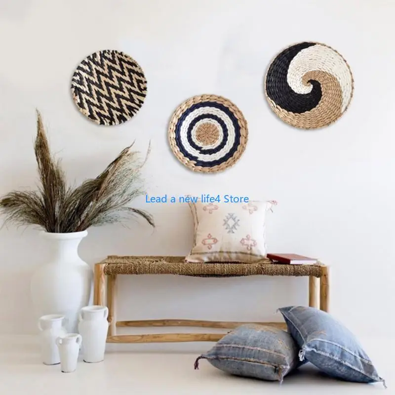 y55e rattan grass نسج للمنزل ديكور غرفة نوم ديكورات جدار الزخارف