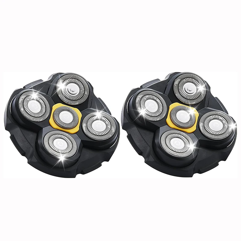 

Сменные насадки для бритвы (2 шт.), совместимые с бритвой Microtouch Titanium Head Shaver, для мужчин с бритой головой.