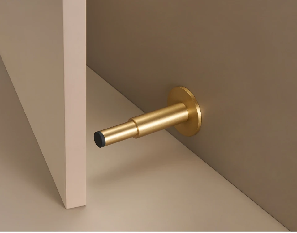 Nurlin Brass Door Plain Stop Bathroom Door Room Stopper Floor Wall Mountnt Bumper Holder Catch Antique Brass Matt Black Nickel
