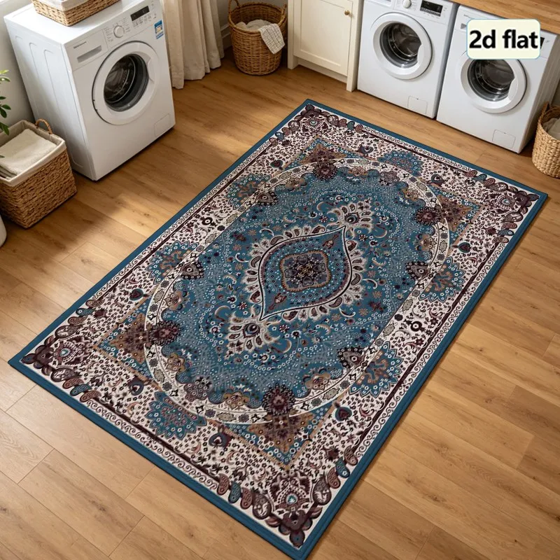 1 Piece Traditional Persian Woven Rug, Soft Comfortable, Suitable for Autumn and Winter, lightweight Easy to Care, Home Decor, Living Room, Bedroom, Dining Room Decor