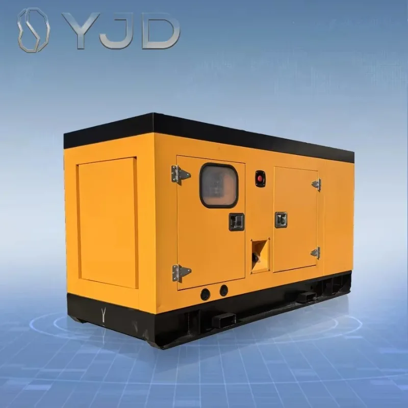 Leiteng 50kw High Efficiency Yellow Sound Box Single Phase ATS Diesel Generator Set Outdoor Construction Silent Remote Control
