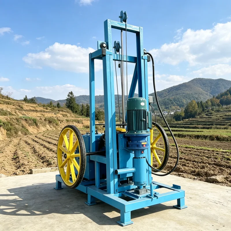 Customized Water Well Drilling Rig Hydraulic Mini Well Driller Small Portable Home Water Well 100M 120M 150M