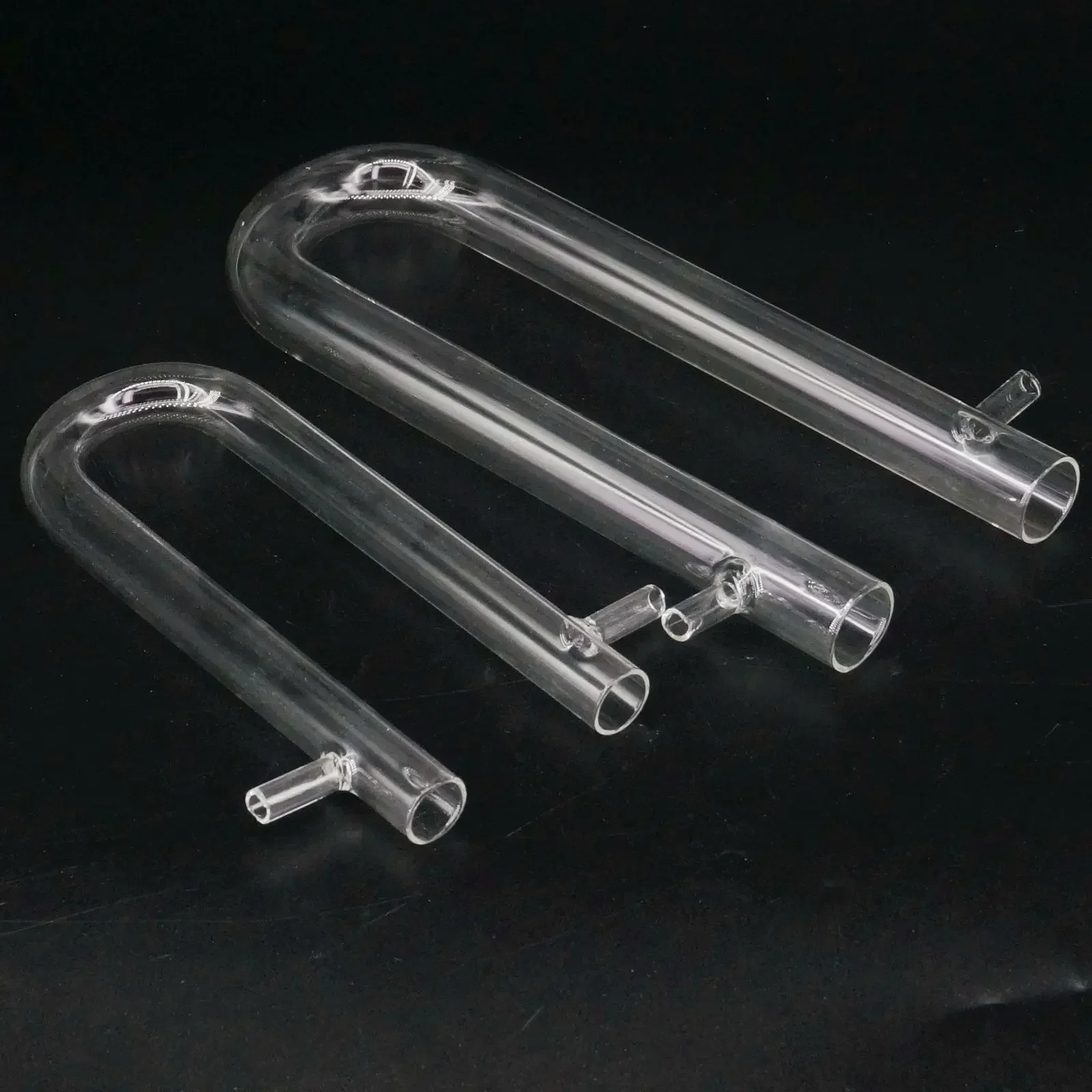 Outer Diameter 8/15/18/20/25mm Glass Drying Tube Adapter U Shape With Side Arm Labware Absorption
