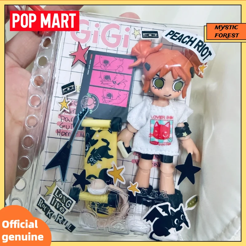 

New POP MART Peach Riot The Music Series Block Pendant Blind Box Bag Decor Mystery Box Gift Birthday Gift For Fans Surprise Box