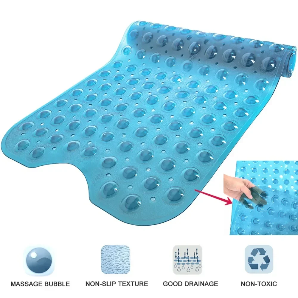 40*100cm Mat Bathtub Bath Mat PVC Large Bathtub Safety Shower Non-slip Bath Mats With Suction Cups Floor Mat