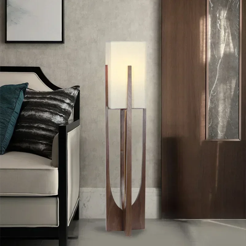 Fairbanks  Wooden Reading Desk Lamp for  Living Room Bedroom Sofa Bedside Solid Nordic Designers LED Floor Lamps