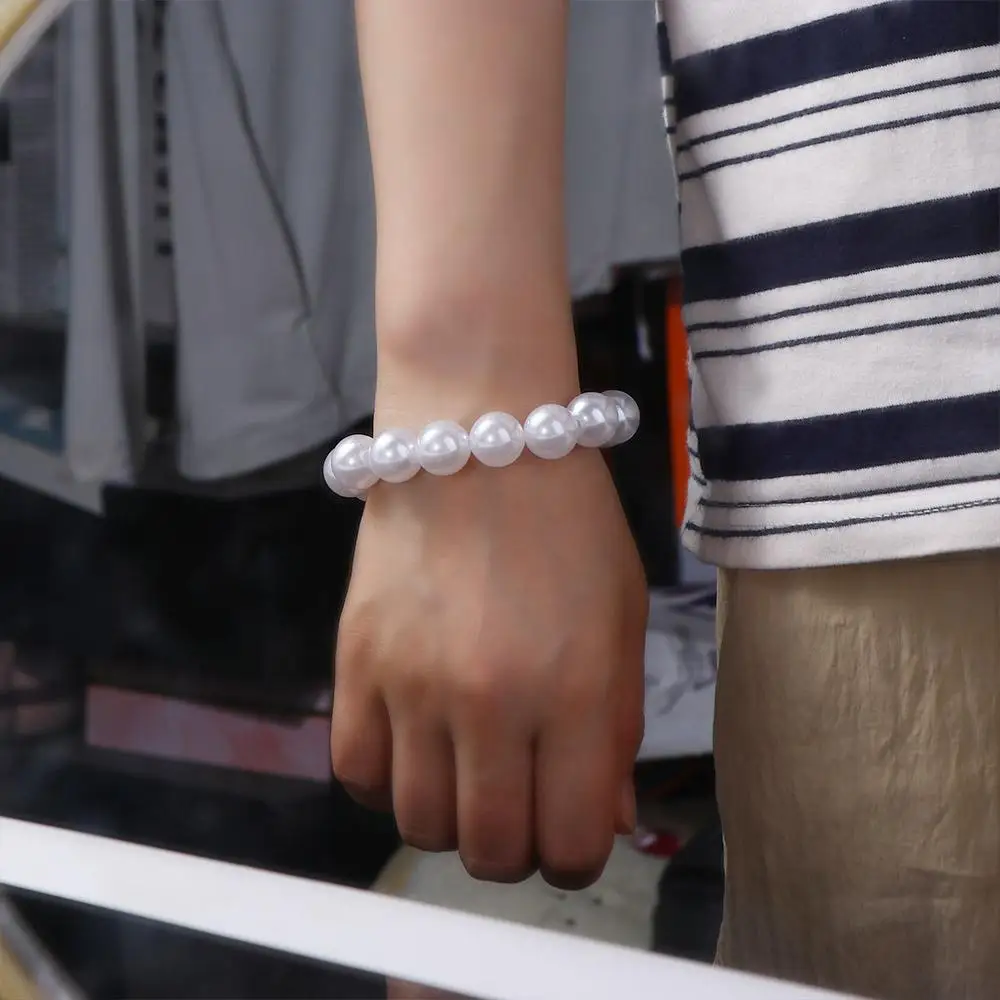 Luxury Trendy Lovely Sweet French Elegant Female Elastic Bracelet Korean Style Bracelet Fashion Jewelry Pearl