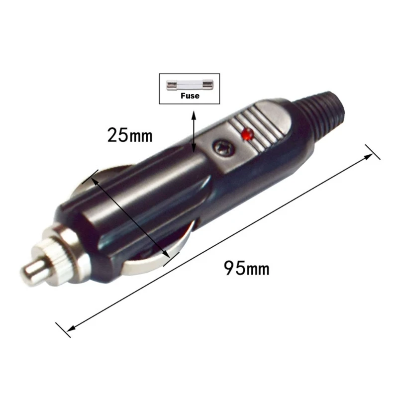 Threaded Lock 12V-24V GX16 2 Pin Female Cable for Vehicle Camera Power 83CF