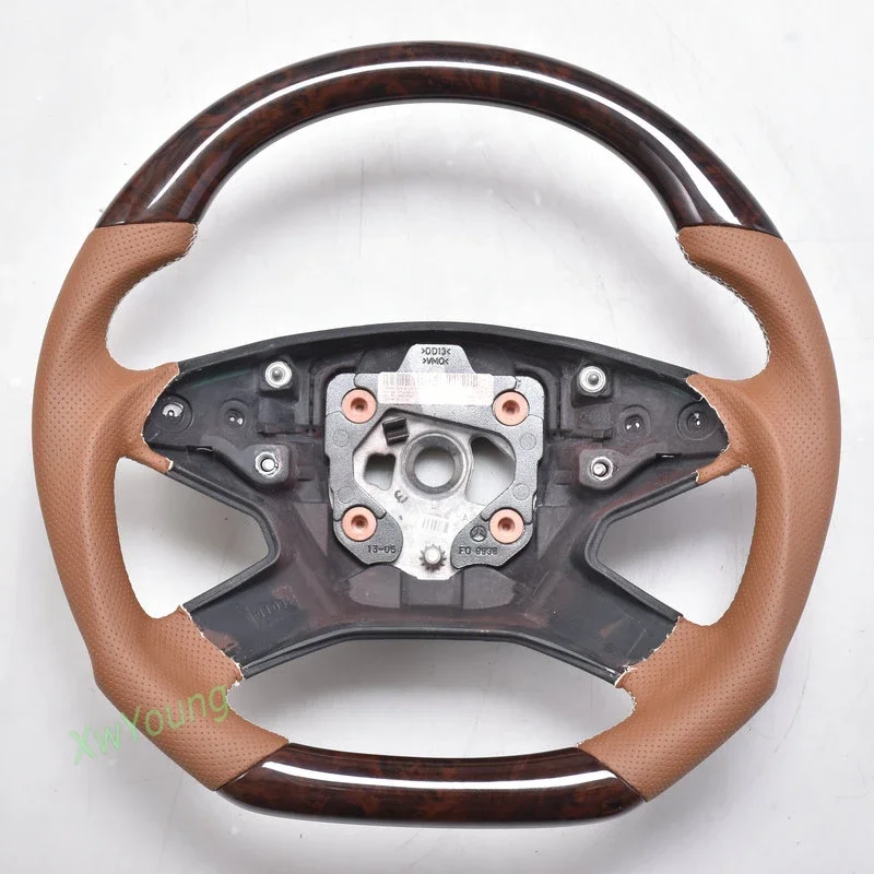 For Mercedes-benz W164 W251 ML350 ML500 B200 100% Real Carbon Fiber + Leather Steering Wheel