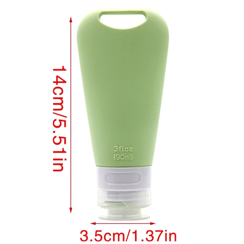 Chai chiết lại 90ml Silicone Lotion Hộp đựng mỹ phẩm Lotion Refillable Dropshipping