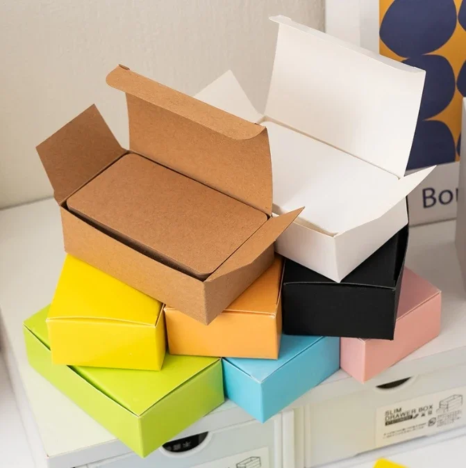 

100Pcs 90x54x0.3mm Kraft Paper Card Blank Business Message Note Thank You Writing Label Bookmark Learning